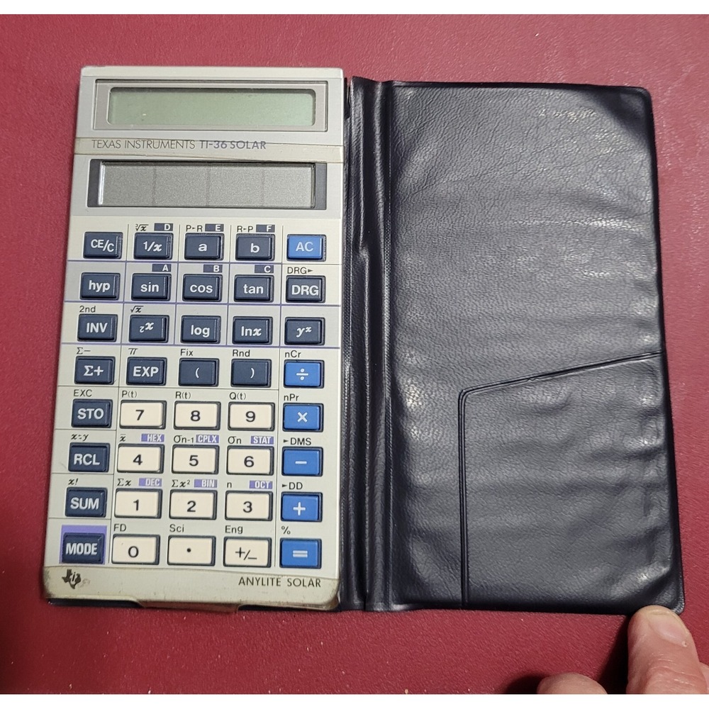 Texas Instruments TI-36 Solar Calculator Silver